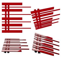 Radiator decorativ PIANO STÂNG